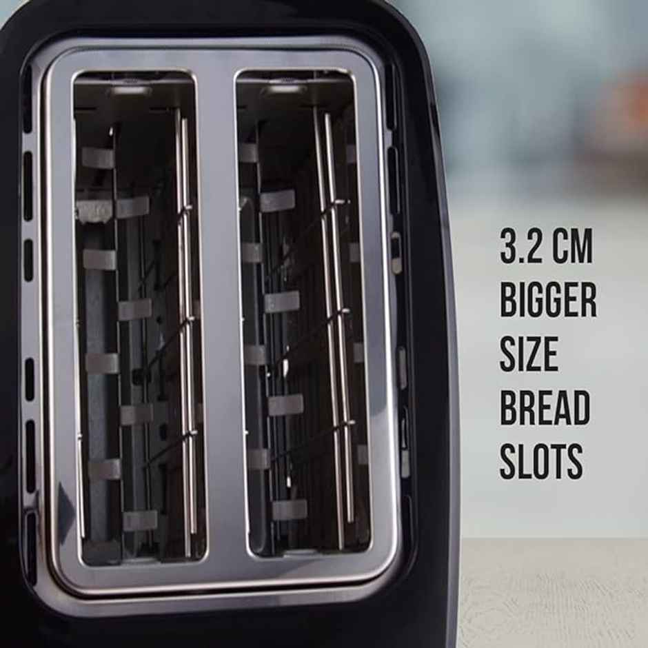 Havells Crisp Plus 750 Watts Pop up Toaster (Black)