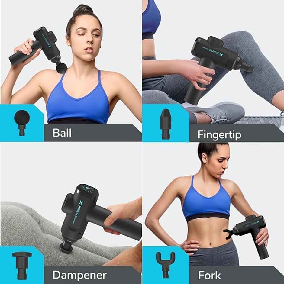 Caresmith Charge X Massage Gun: High-Performance Touchscreen Massager for Comprehensive Pain Relief