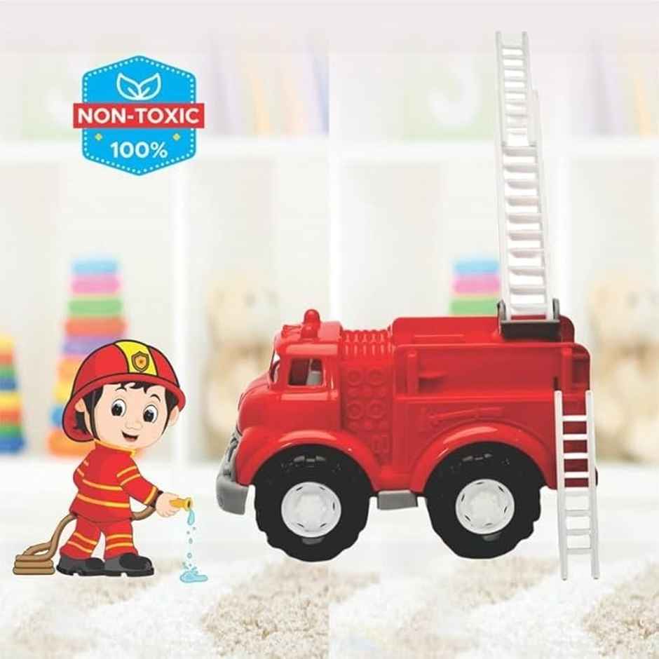 Toybharat Fire Truck Toy for Kids With Rotating Ladder | For 3-8 Years | Fire Rescue | Assorted