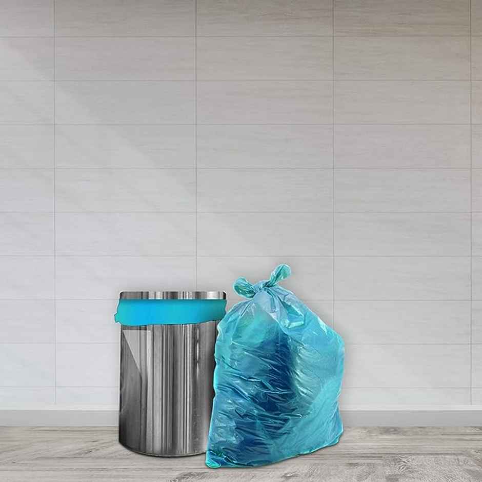 Earthmate Green Leaf Compostable Garbage Bags - Blue Small | 17 x 19 Inch Combo