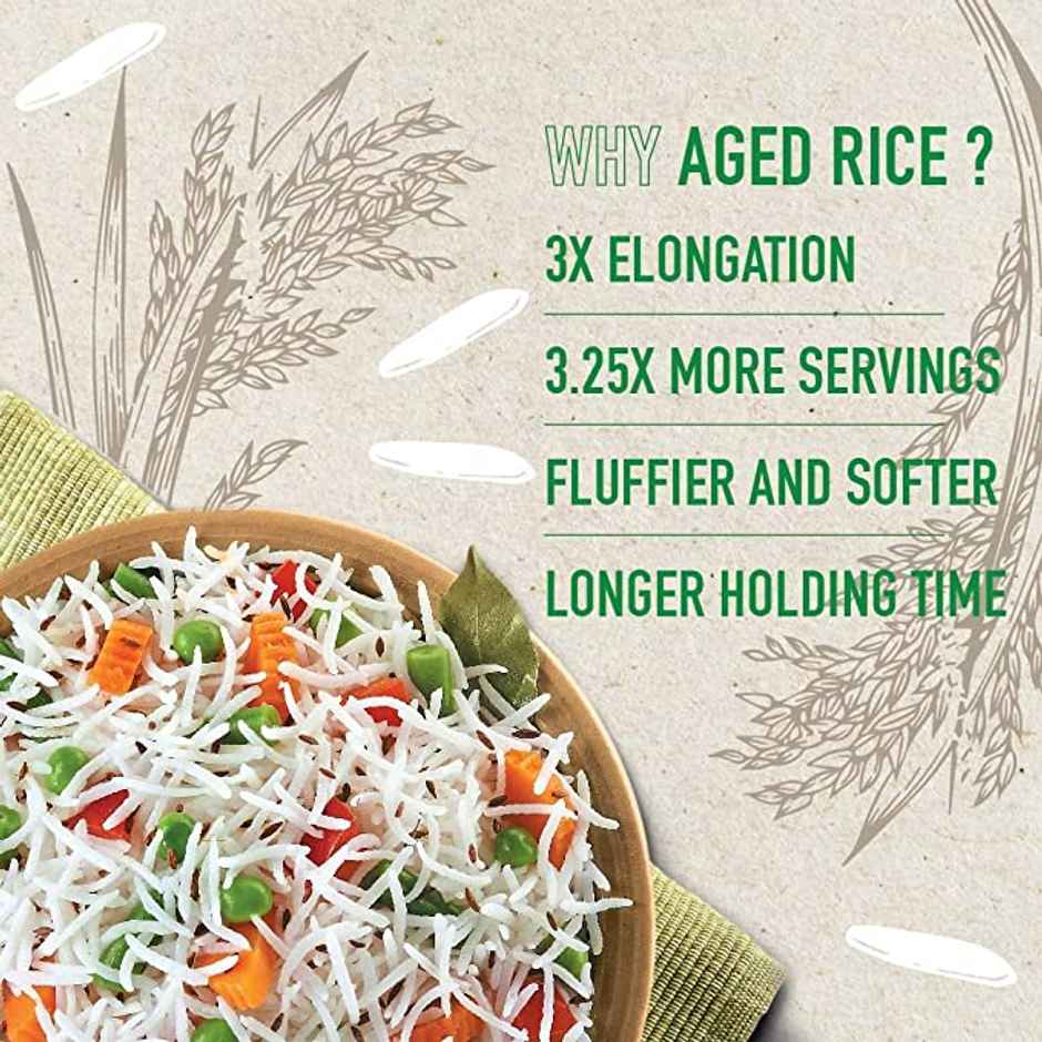 India Gate Flavourful and Fine Dubar Basmati Rice | Long and Slender Grains | Naturally Aged Combo