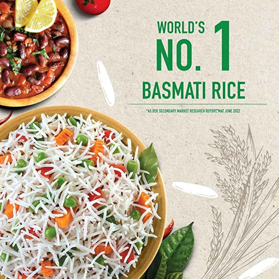 India Gate Flavourful and Fine Dubar Basmati Rice | Long and Slender Grains | Naturally Aged Combo