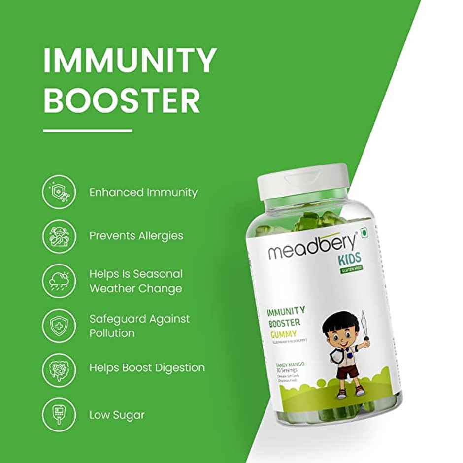 Meadbery Immunity Multivitamin Gummies Herbal Supplements For Kids & Adults