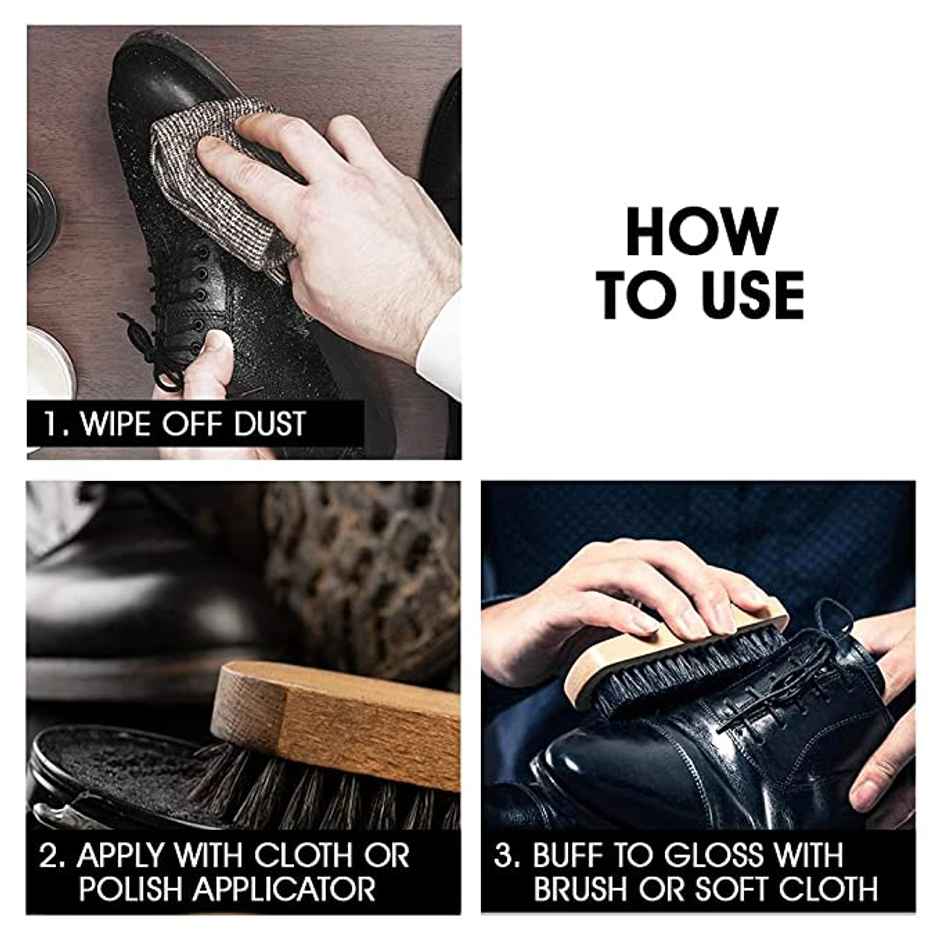 Cherry Blossom Black Wax Shoe Polish Leather Shoe Shiner