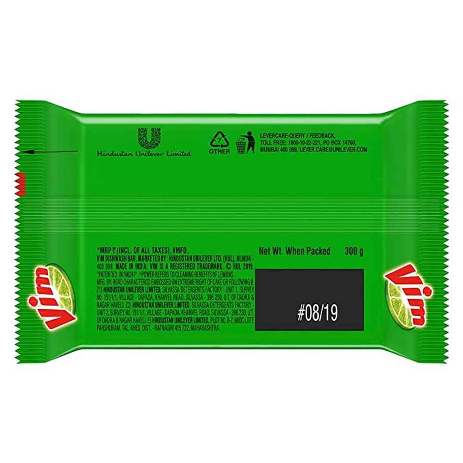 Vim Lemon Dishwash Bar Combo