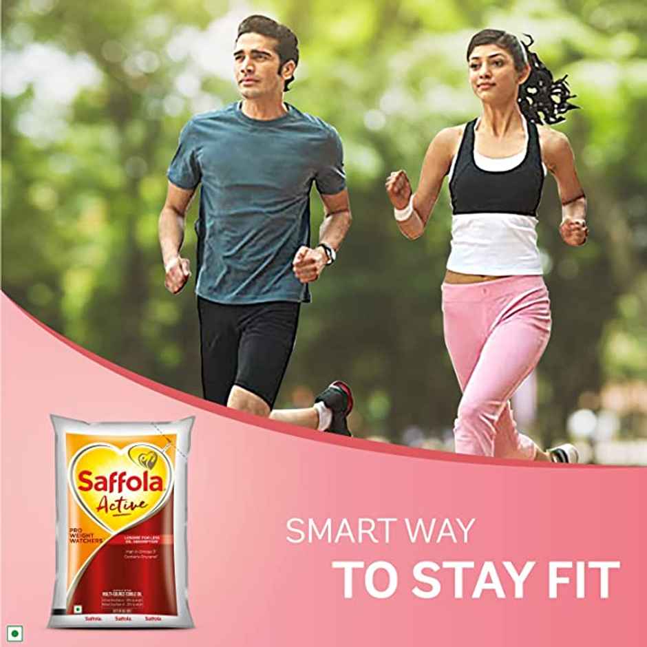 Saffola Active Rice Bran & Soyabean Oil | Rich in Omega 3 & Oryzanol Combo