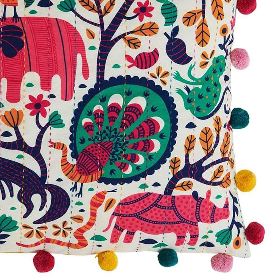 Chumbak Sundarbans 16 Inch Gondh Cushion Cover