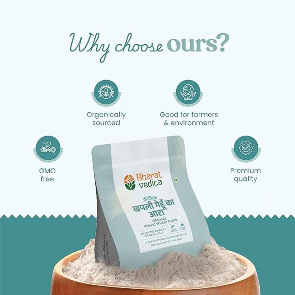 Bharat Vedica Organic Khapli Wheat Flour