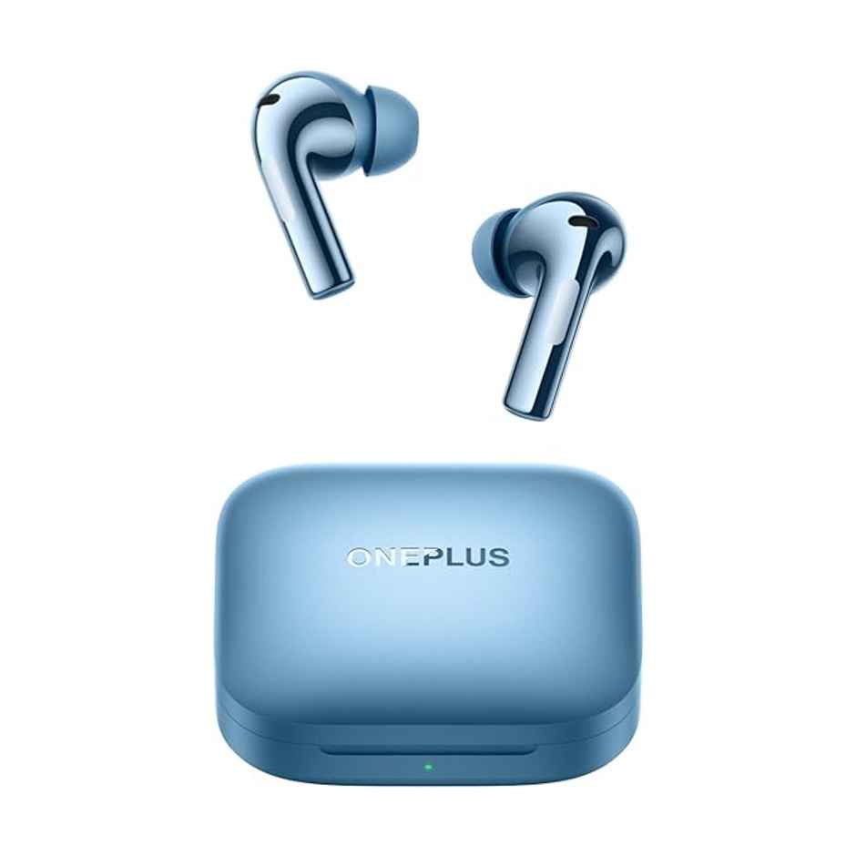 Oneplus Buds 3 in Ear TWS Earbuds with Upto 49dB Smart Adaptive Noise Cancellation,Hi-Res Sound Quality,Sliding Volume Control,10mins for 7Hours Fast Charging with Upto 44Hrs Playback - Splendid Blue
