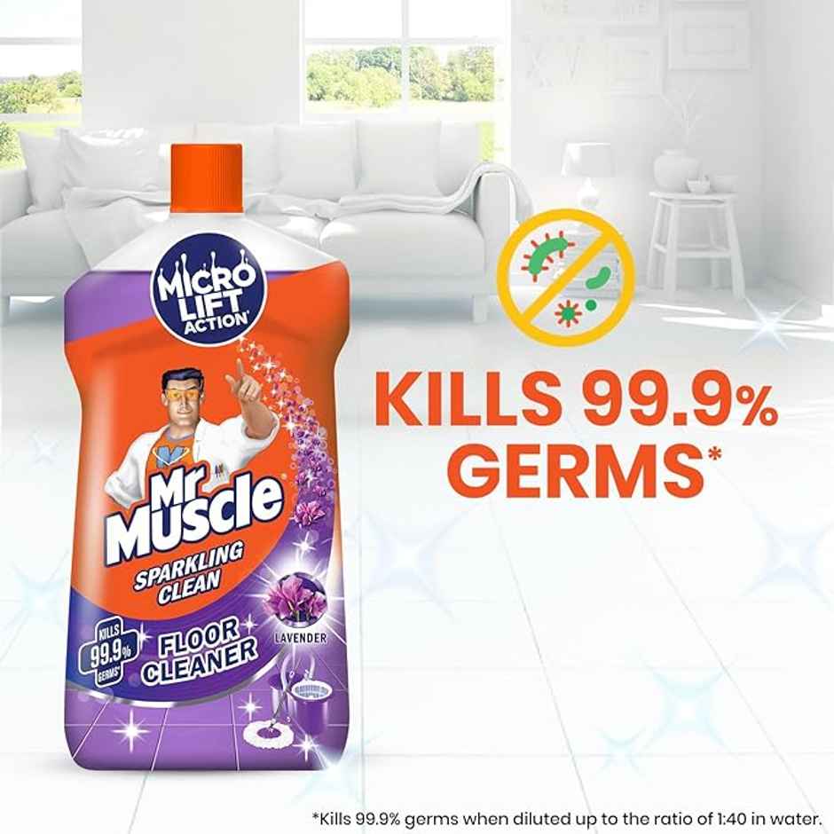Mr. Muscle Lavender Sparkling Floor Cleaner Liquid