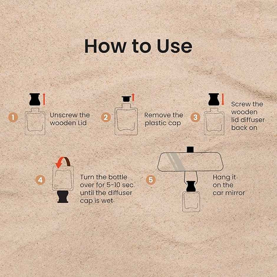 Autofy AIRHAVEN Car Perfume Hanging Car Fragrance Car Air Freshener Long Lasting | Desert Oudh