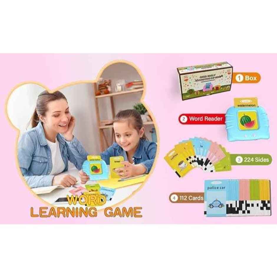 Kidara Rechargeable Talking Flash Cards - Educational Toy for Kids