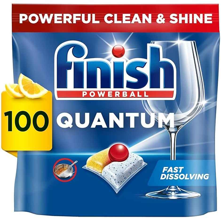 Finish Quantum All In One Lemon Dishwasher Tablets