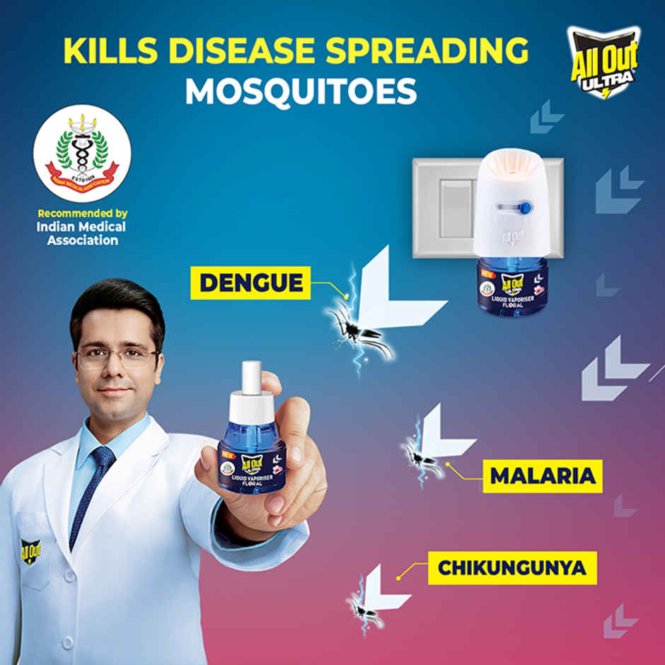 All Out Ultra Power + Slider Floral Mosquito Repellent