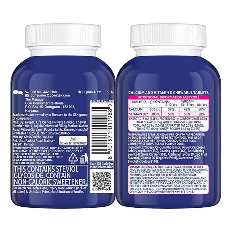 Centrum Ostocalcium Total Chewable Mixed Fruit Tablet 60