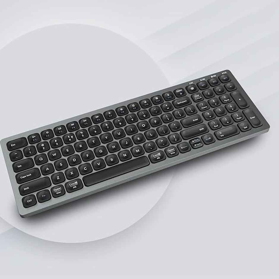 Zebronics K5001Mw Bluetooth 5.0 Keyboard For Mac, Windows, Android, Up To 3 Connections Type C