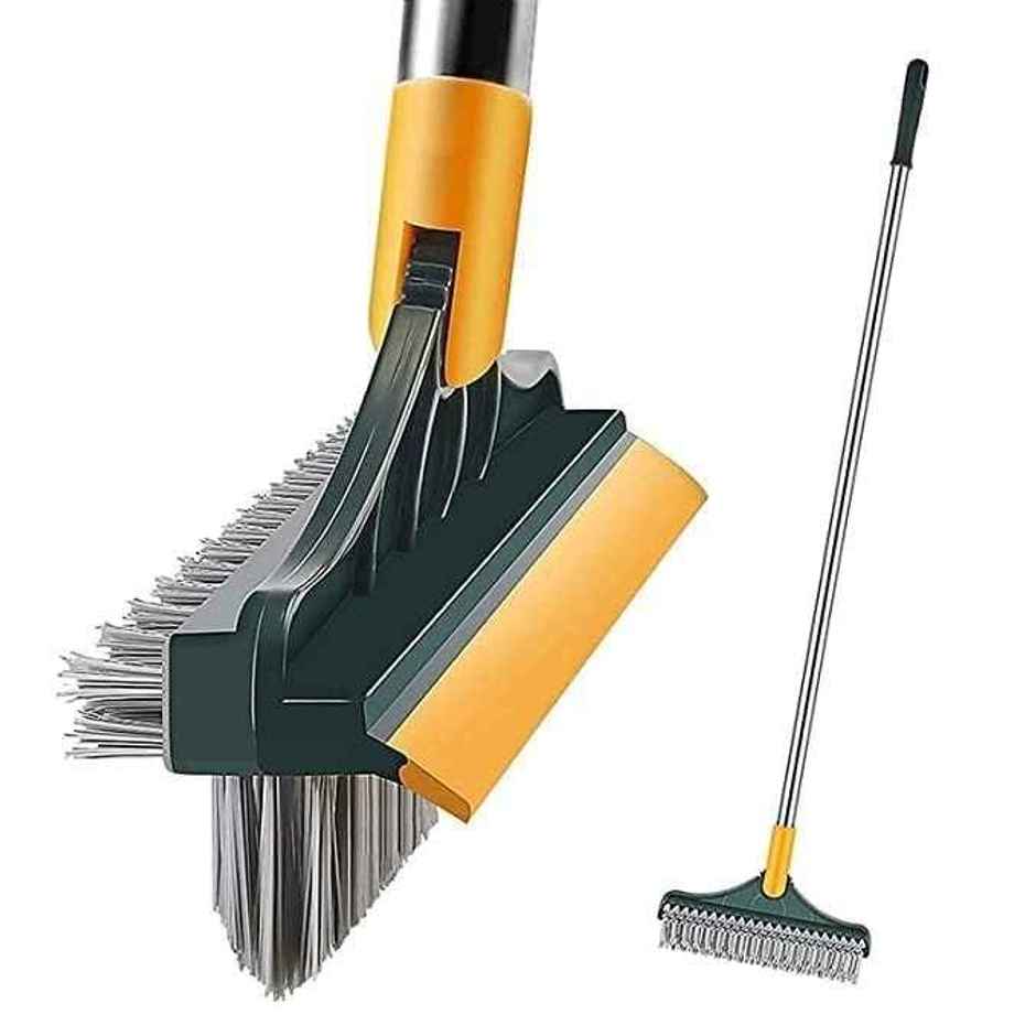 Perpetual Bathroom Cleaning Brush with Wiper | 3 in 1 Toilet Brush | 120 Degree Rotate