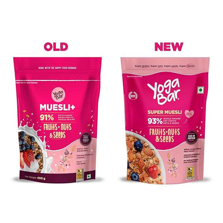 Yoga Bar Breakfast Cereal & Muesli Whole-Grains+Dried Fruits Nuts+Seeds