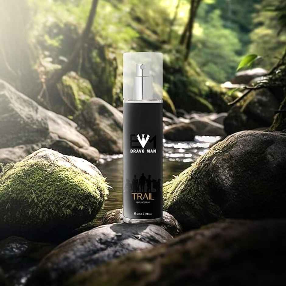 Bravoman - Trail No Gas Body Mist Perfume Deo For Men - Citrus | Spicy | Woody | Leathery Scent