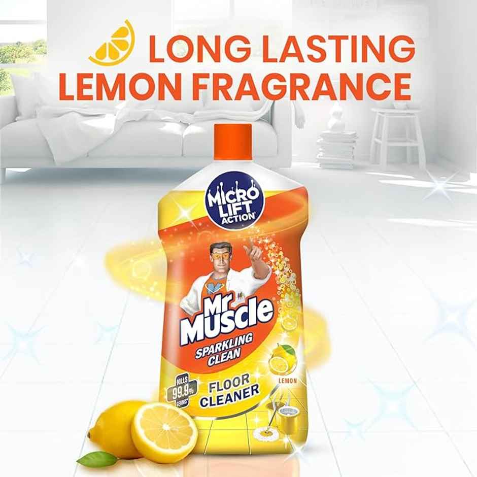 Mr. Muscle Lemon Citrus Sparkling Floor Cleaner Liquid