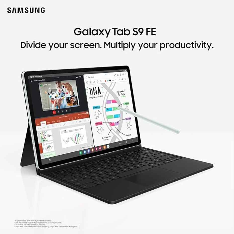 Samsung Galaxy Tab S9 FE|10.9" Display|6GB RAM|128 GB ROM Expandable|Wi-Fi |S Pen| IP68|Gray