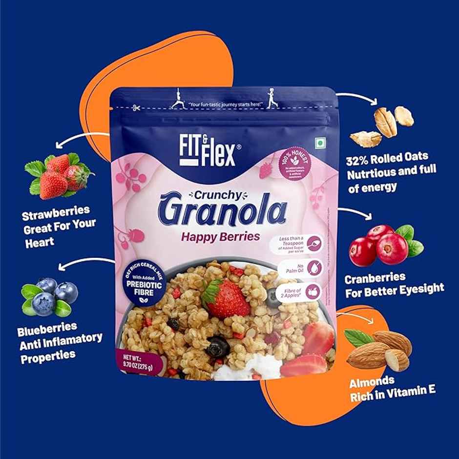 Fit & Flex Granola Happy Berries