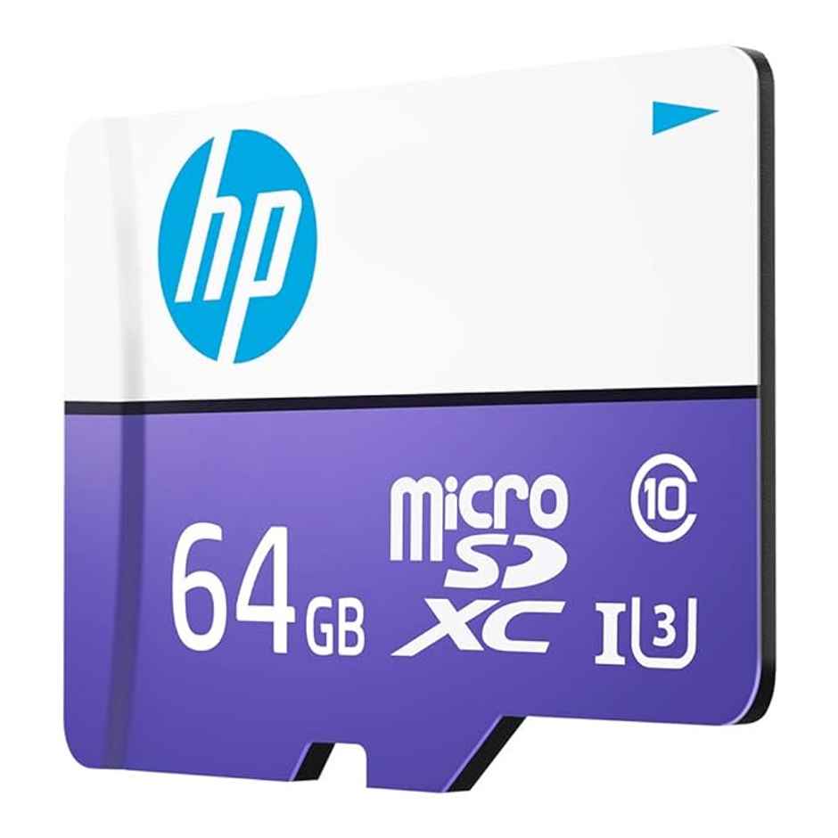 Hp Micro Sd Card 64Gb With Adapter U3 (Write Speed 60Mb/S & Read Speed 100 Mb/S Purple
