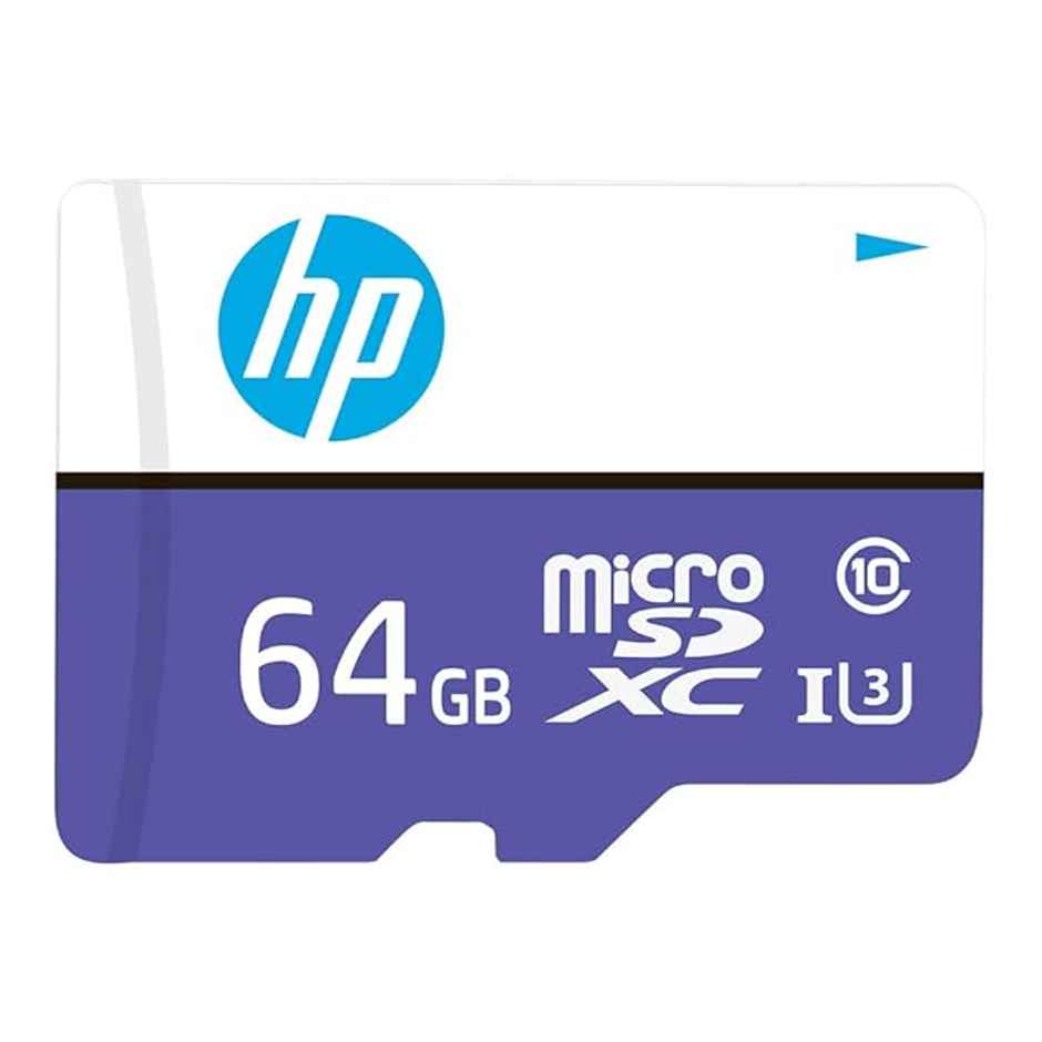 Hp Micro Sd Card 64Gb With Adapter U3 (Write Speed 60Mb/S & Read Speed 100 Mb/S Purple