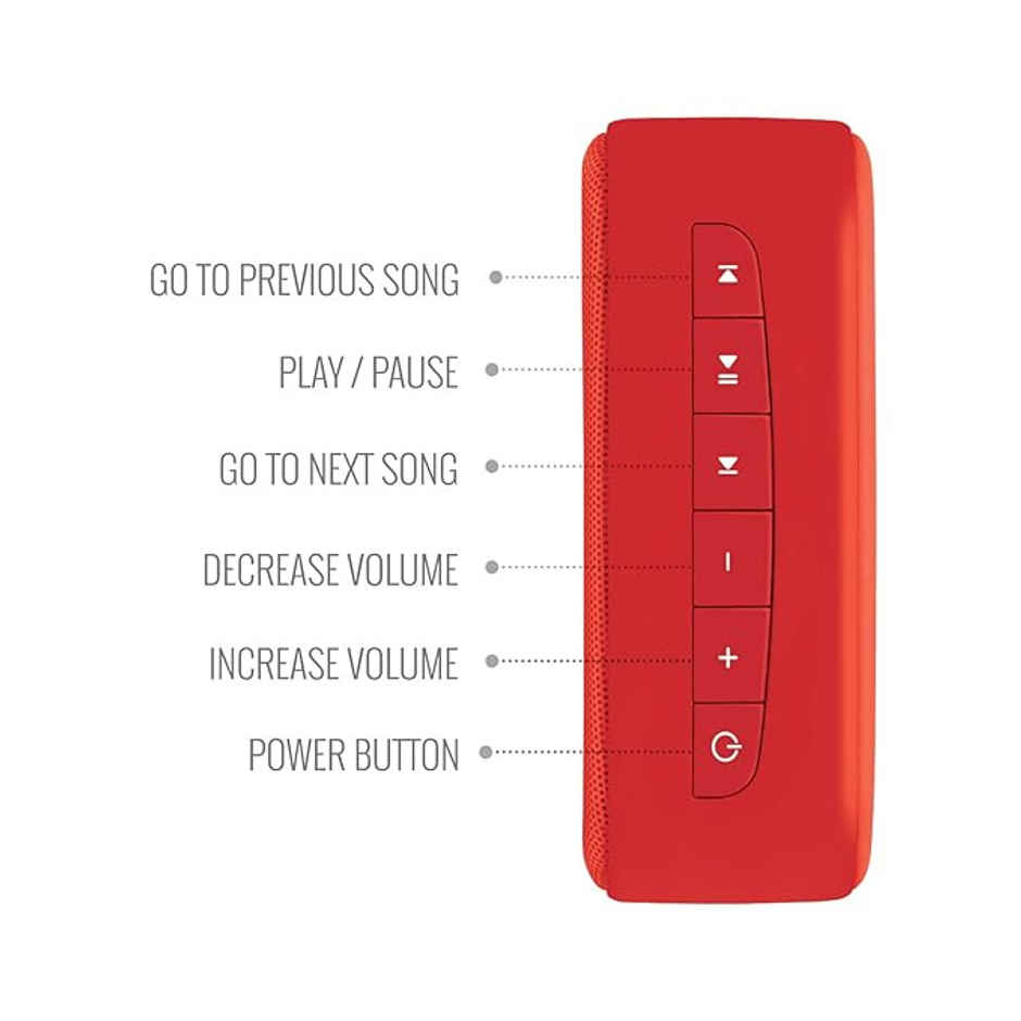 Saregama Carvaan Mini 2.0 | Music player | Bluetooth|FM|AM|AUX - Sunset Red