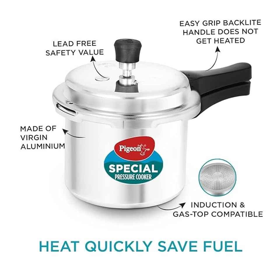 Pigeon Special 2 L, 3 L, 5 L Outer Lid Induction Bottom Pressure Cooker