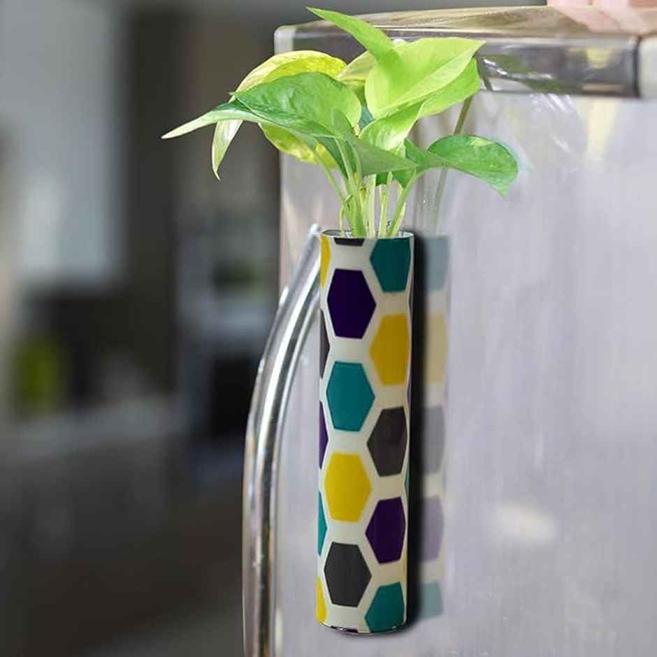 TrustBasket Bramble Magnetic Fridge Planter | Rust-Resistant Hydroponic Indoor Vase Pot