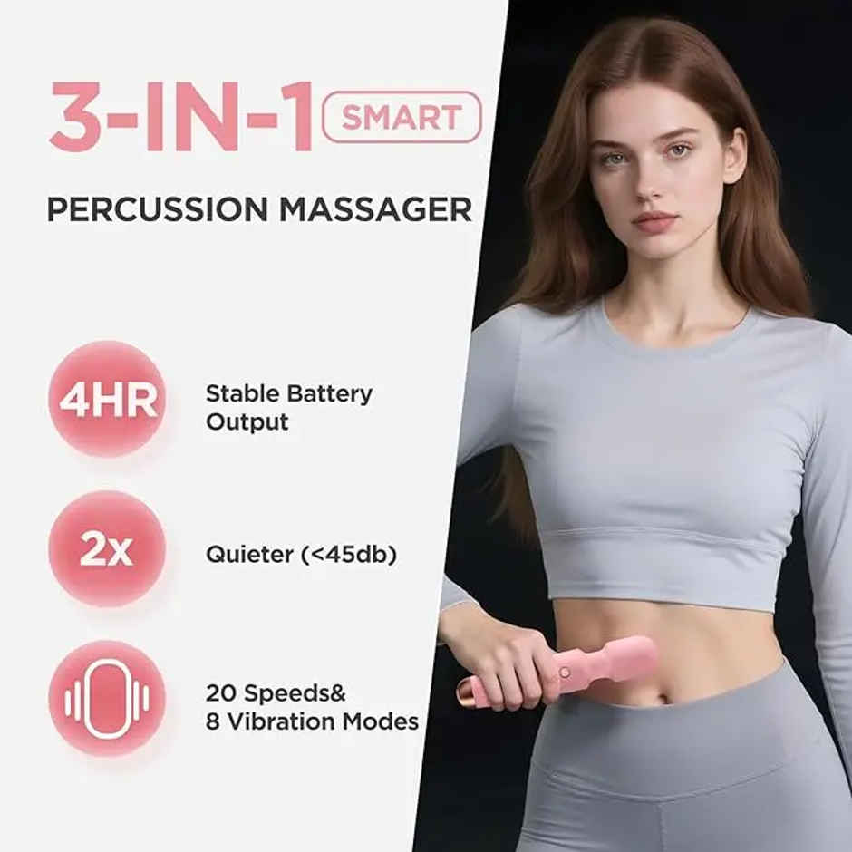 Slainte Rechargeable Wand Female Personal Massager Vibrator with 20 plus Speed Modes