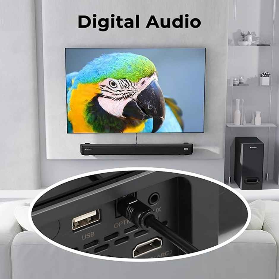 Zebronics Oc300 Digital Optical Audio Cable With 3 Meters Black