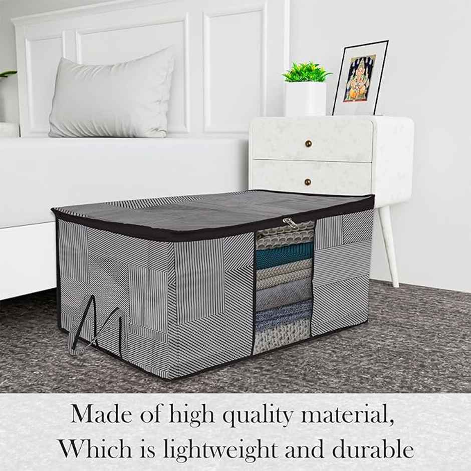 Kuber Industries Underbed Storage Bag | Clothes Storage Organizer | Blanket Cover with Clear Window