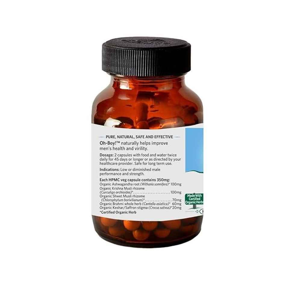 Organic India Oh Boy Men's Virility Capsule