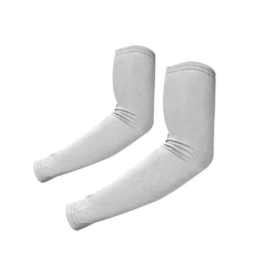 AUTOGUYS De Fit 240 GSM Unisex Arm Sleeves | UV Protection Compression & Cooling Effect | Grey