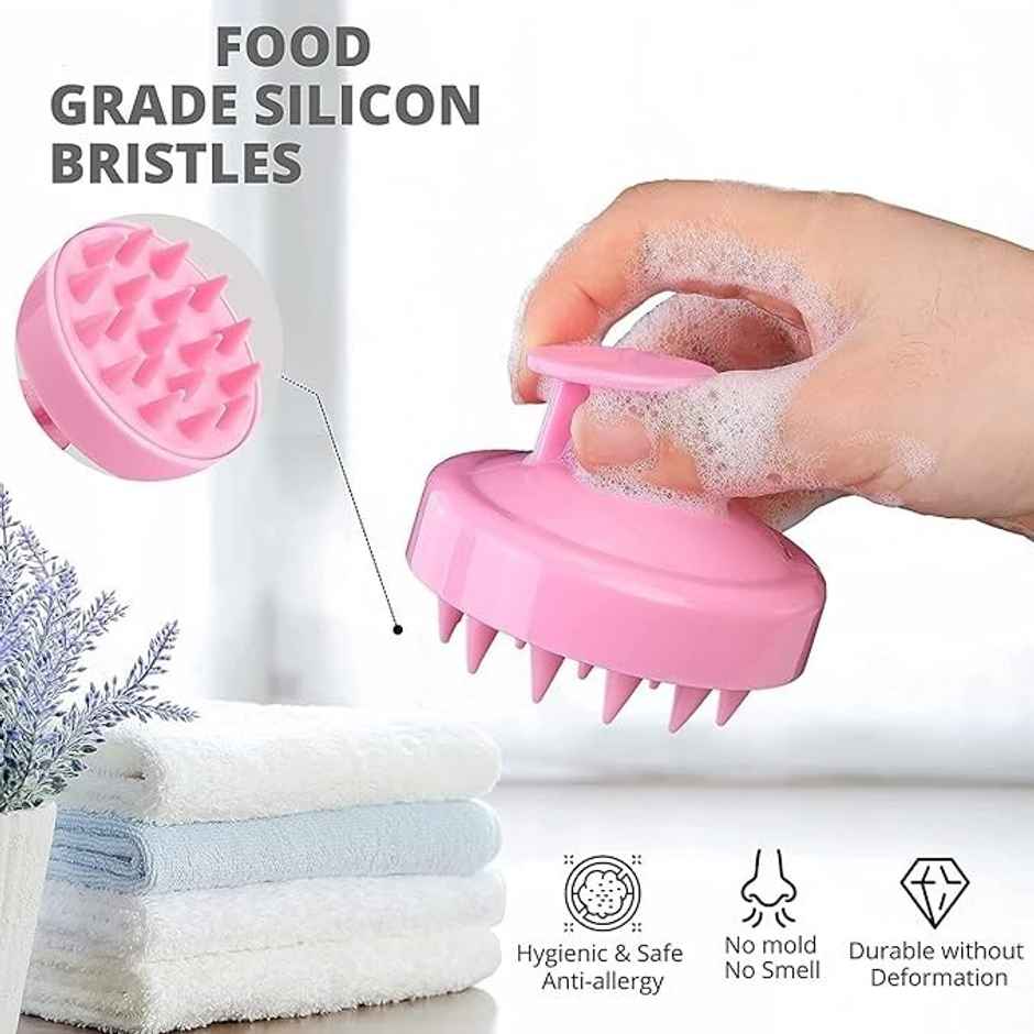 Beautiliss Professional Silicone Hair Scalp Massager | Anti Dandruff Shampoo Brush | Hair Growth-01