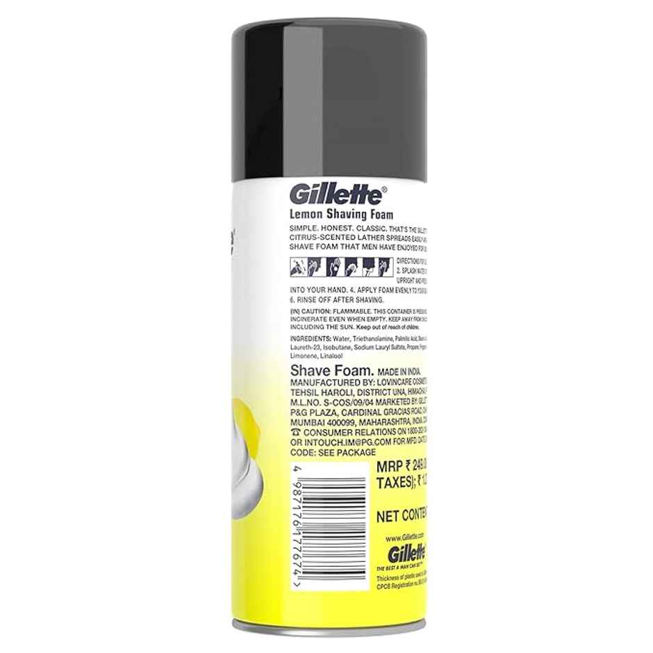 Gillette Lemon Lime Shaving Foam