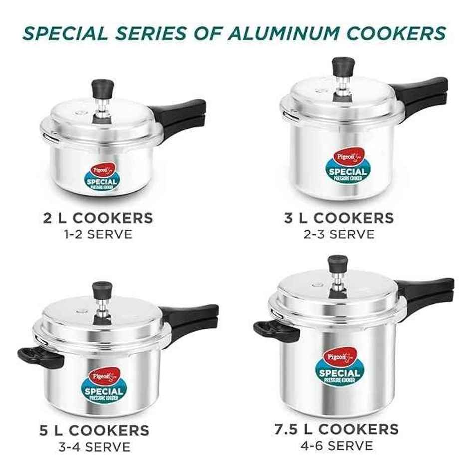 Pigeon Special 2 L, 3 L, 5 L Outer Lid Pressure Cooker