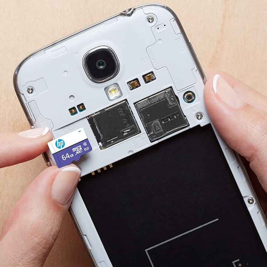 Hp Micro Sd Card 64Gb With Adapter U3 (Write Speed 60Mb/S & Read Speed 100 Mb/S Purple