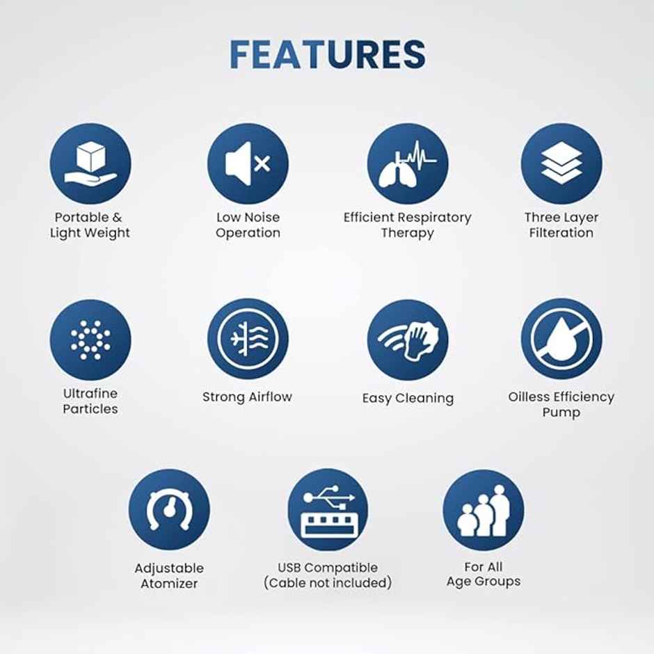 Dr. Trust USA 411 Portable Mesh Nebulizer