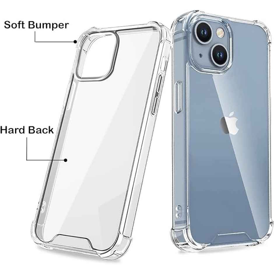 Sounce TPU Hard Back Cover for iPhone 13 | Scratch-Resistant | Shockproof | Transparent | MagSafe Compatible
