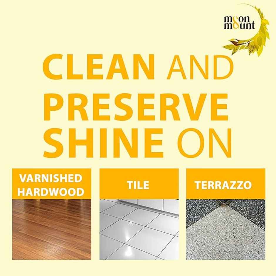 Moon&Mount Lemon Floor Cleaner Liquids | Bathroom Surface Cleaning Liquid | Ecofriendly