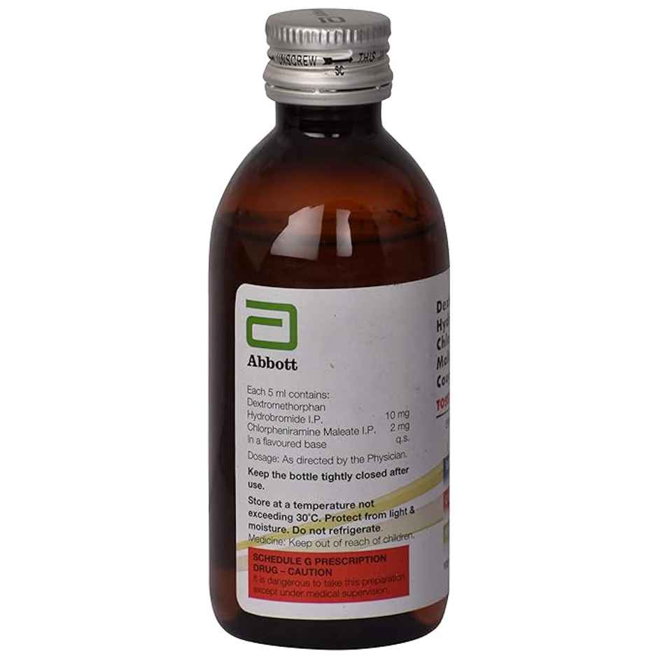 Tossex DMR Kiwi Flavour Sugar Free Cough Syrup 