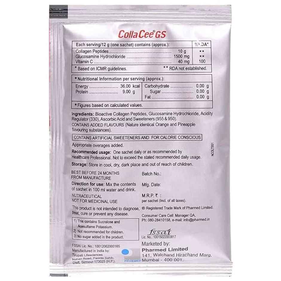 Collacee GS Sugar Free Orange Pineapple Flavour Granules