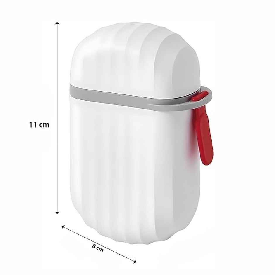 Bronson Professional White Soap Case Ideal For Travel Accessories