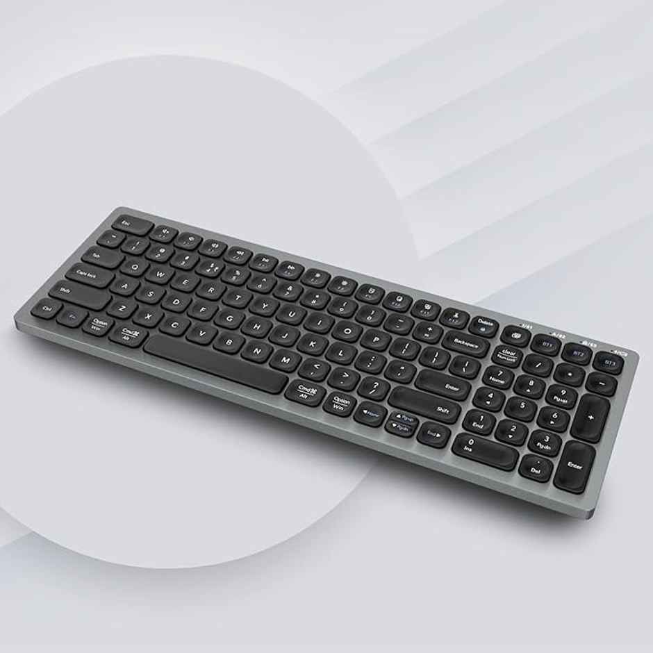 Zebronics K5001Mw Bluetooth 5.0 Keyboard For Mac, Windows, Android, Up To 3 Connections Type C