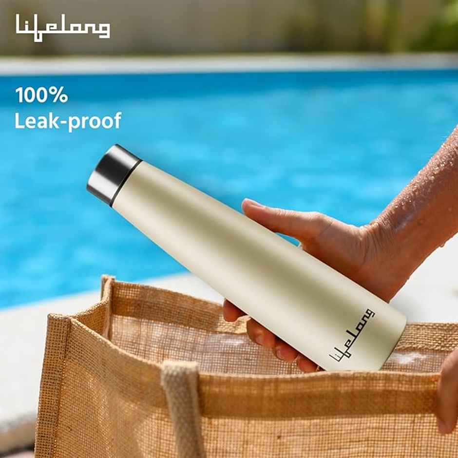 Lifelong Single wall bottle with Steel lid | 900 ml