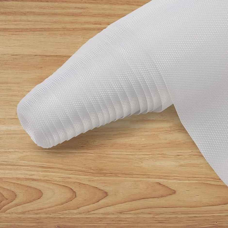 Senego Anti Slip Mat 3m, Shelf Liner Mat for Kitchen/Cupboard/Drawers/Bathroom (45 cm x 3 m), White