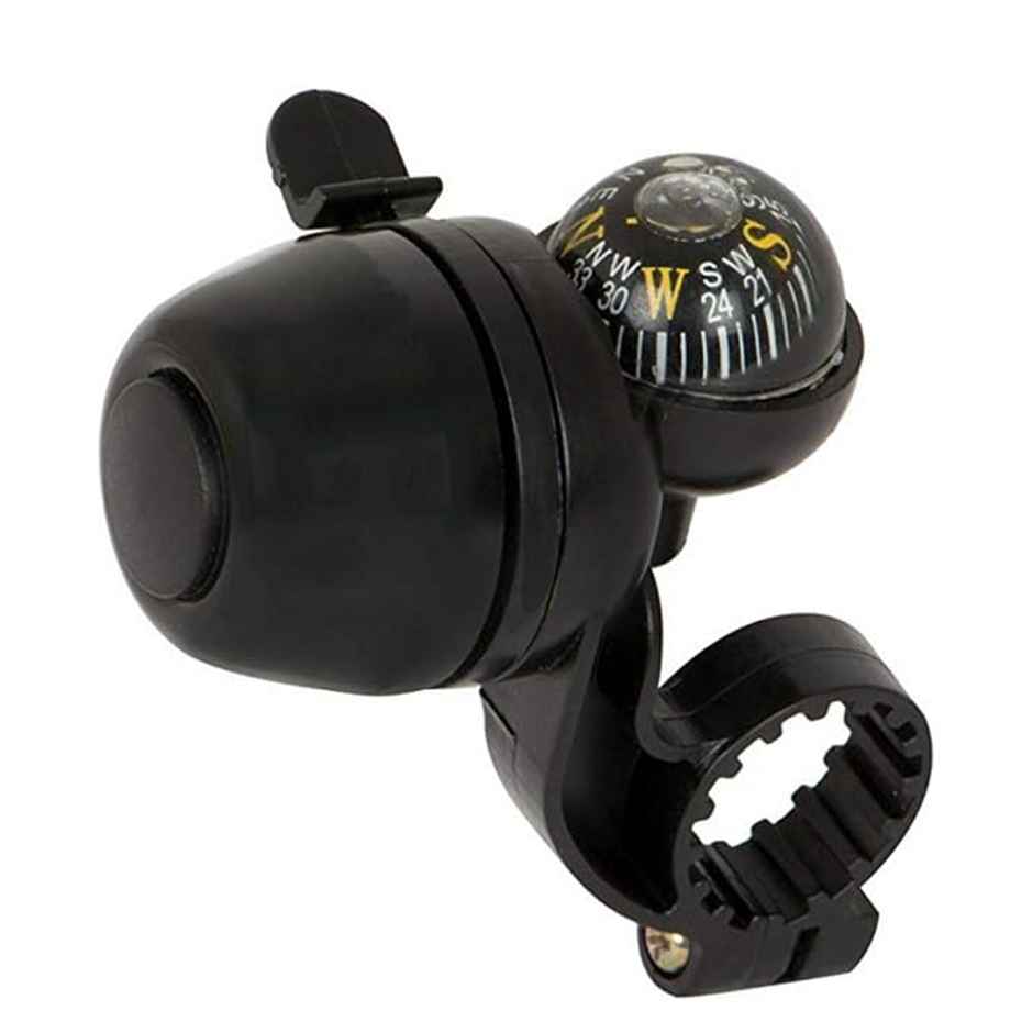 Zike Bicycle Navigation Compass And Handlebar Bell (Black)